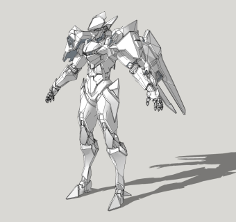 精细机器人机甲模型 高达 (26)